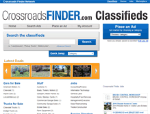 Tablet Screenshot of classifieds.crossroadsfinder.com